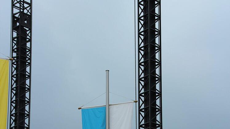Impressionen vom Aufbau für den HUK-Coburg-Open-Air-Sommer 2018 auf dem Schlossplatz in CoburgOliver Schmidt
