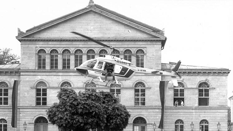 Das Landestheater Coburg als Kulisse für einen Film: 1986 wurde "Der Flieger" in Coburg gedreht.Foto: Archiv