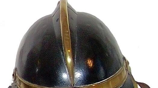 Der &auml;lteste Feuerwehrhelm im Feuerwehrmuseum Mechenried stammt aus dem Jahr 1760.