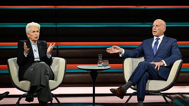 Marie-Agnes Strack-Zimmermann und R&uuml;diger Lucassen lieferten sich bei Markus Lanz ein hitziges Wortgefecht.