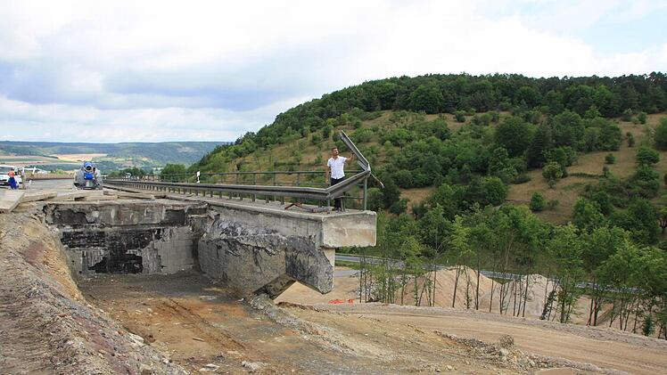 Brückenbau Klöffelsberg an der Autobahn. Foto: Ralf Ruppert