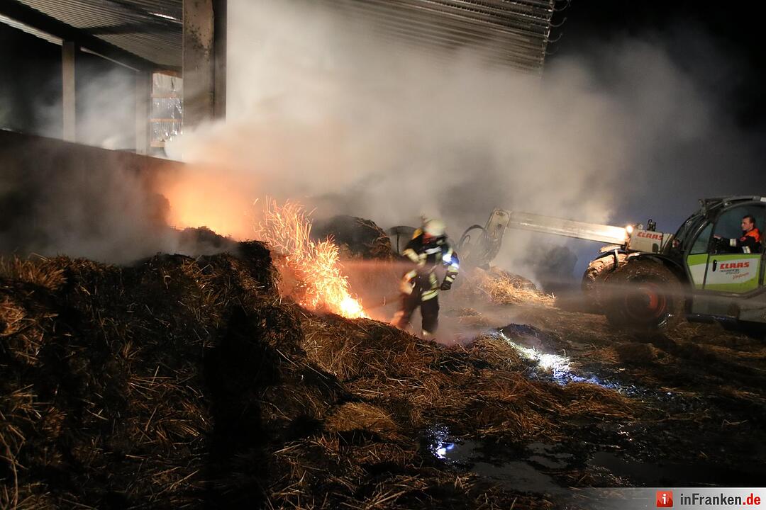 Hoher Schaden bei Stallbrand bei Nüdlingen