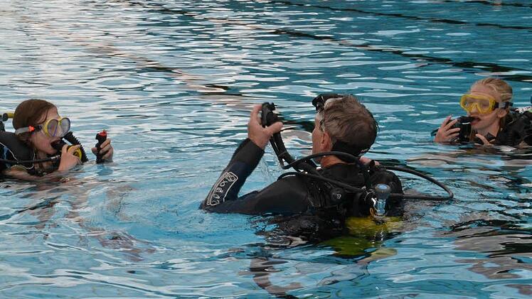 Alles klar zum Abtauchen. Foto: Uschi Prawitz