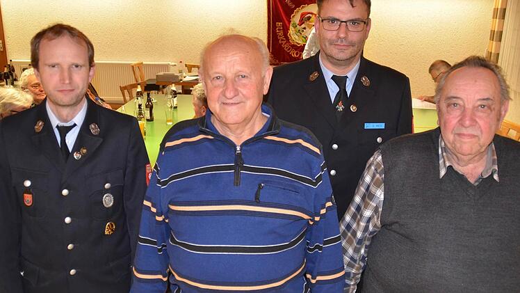 Steffen Krug (25 Jahre), Robert Albert (60 Jahre), Daniel Metz (25 Jahre) sowie Stefan Albert (60 Jahre). Foto: Katrin Kupka-Hahn