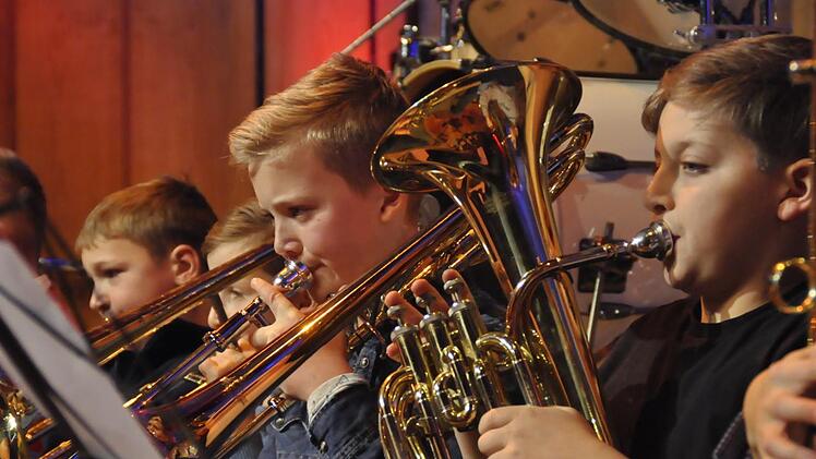 Sie sind die Jüngsten beim Jugendmusikkorps: die Mitglieder des Vororchesters.