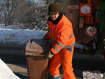 Die Müllmänner haben in Kulmbach gut zu tun. Foto: Archiv/Katrin Geyer