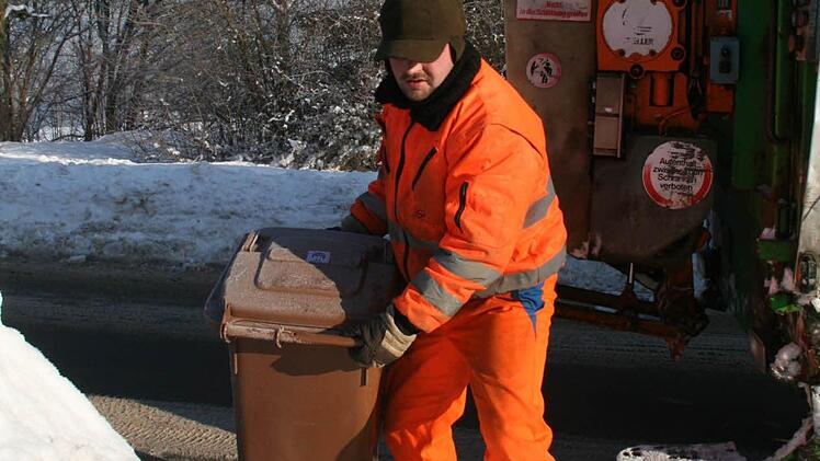 Die Müllmänner haben in Kulmbach gut zu tun. Foto: Archiv/Katrin Geyer
