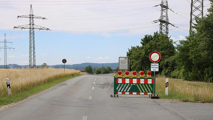 Von Kulmbach aus ist die Fahrt auf der Staatsstraße 2190 nur bis zur Gärtnerei Herzog möglich.Foto: Katrin Geyer