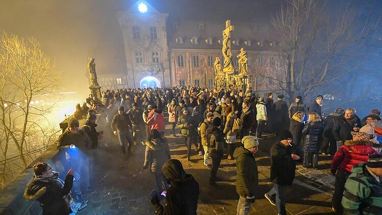 Silvester 2019/2020 in Bamberg. Foto: Ronald Rinklef