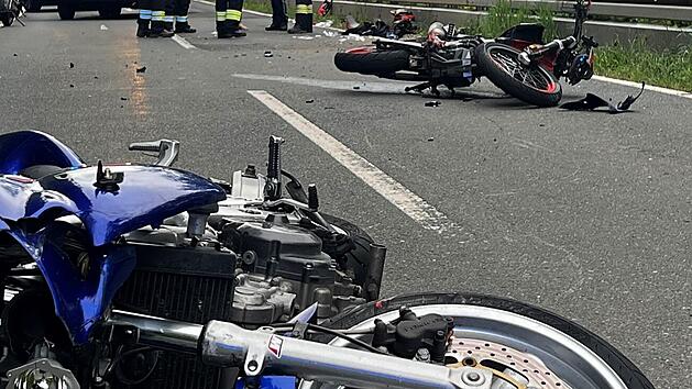 Motorradunfall, Unfall zwischen zwei Motorr&auml;dern