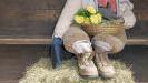 Nur ein paar Schuhe sind von der Hasen-Frau übrig geblieben.