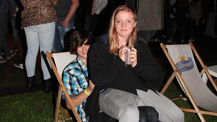 Liegestühle gab es natürlich auch.