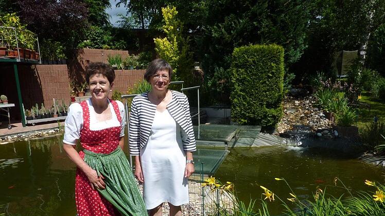 Zeigten sich beeindruckt vom Anwesen Tebes in Windheim - Bezirksvorsitzende Gudrun Brendel-Fischer, MdL, und Regierungspräsidentin Heidrun Piwernetz (von links). Foto: Gerd Fleischmann