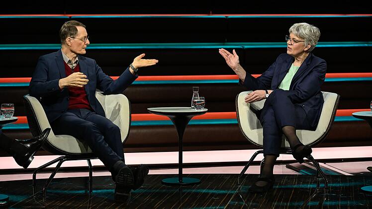 Bei der Teilzeit-Debatte lieferten sich auch Karl Lauterbach und Antje H&ouml;ning mehrmals hitzige Wortgefechte.