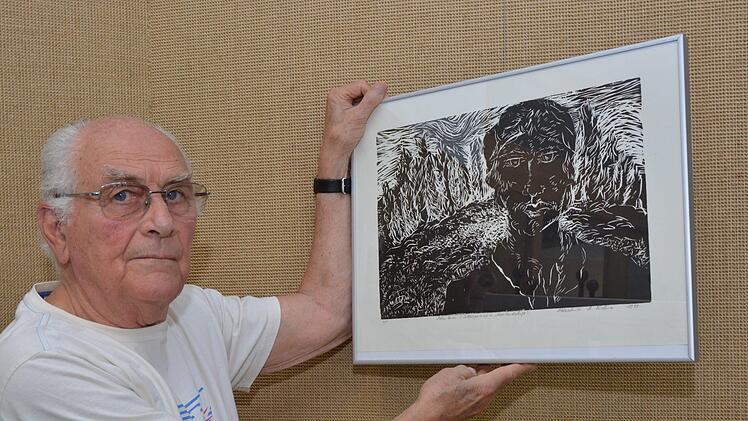 Hartmut Kirchner hat sich auf Landschaften spezialisiert.  Foto: Björn Hein