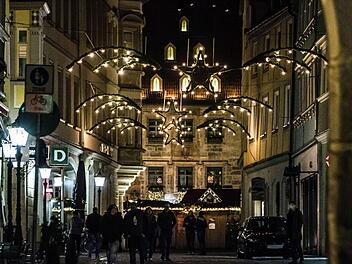 Weihnachtsbeleuchtung in der Coburger JudengasseFoto: Archiv/Jochen Berger