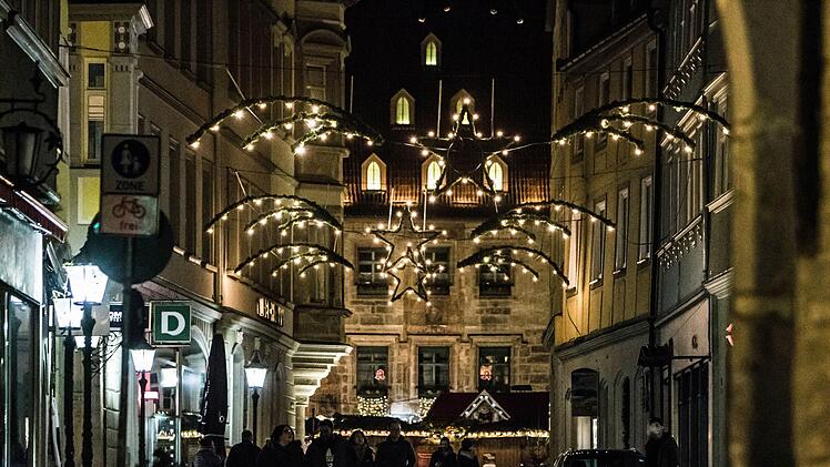 Weihnachtsbeleuchtung in der Coburger JudengasseFoto: Archiv/Jochen Berger