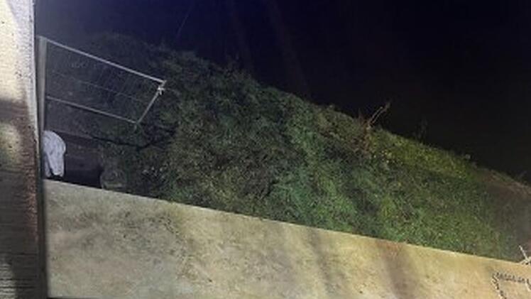 Auto stürzt von Brücke