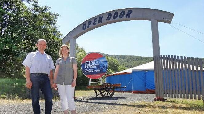 Das diesjährige Missio-Camp öffnet am Freitag, 29. Juli, seine Pforten. Stefan und Anke Schroth freuen sich auf viele Besucher.  Foto: Marion Eckert