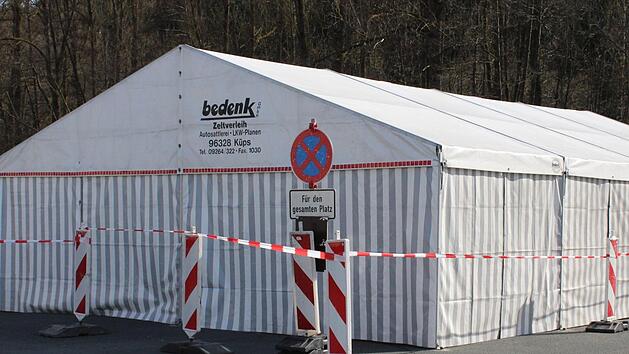 In der Corona-Teststrecke in der Industriestra&szlig;e wurden 539 Personen getestet. Foto: Cindy D&ouml;tschel