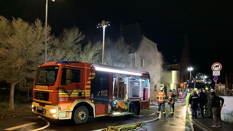 In Würzburg brannte es am Freitag in einem Einfamilienhaus.