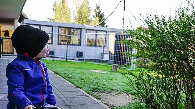 In der Kita "Abenteuerland" in Neuenmarkt sorgt seit September vergangenen Jahres eine Containerlösung dafür, dass ausreichend Krippenplätze zur Verfügung stehen.