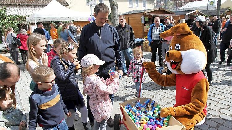 Auf dem Eggolsheimer Ostermarkt Foto: Mathias Erlwein