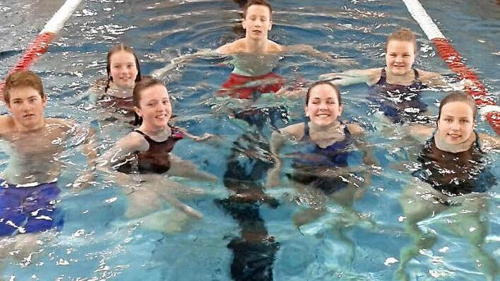 Alexander, Inka und Lara Amend, Moritz Werner, Rosana Gallella, Leonie Hagel und Johanna Heinrich (von links, es fehlt Judith Baer) zeigten beim Haßberge-Cup starke Leistungen.  Foto: Wolfgang Dietz