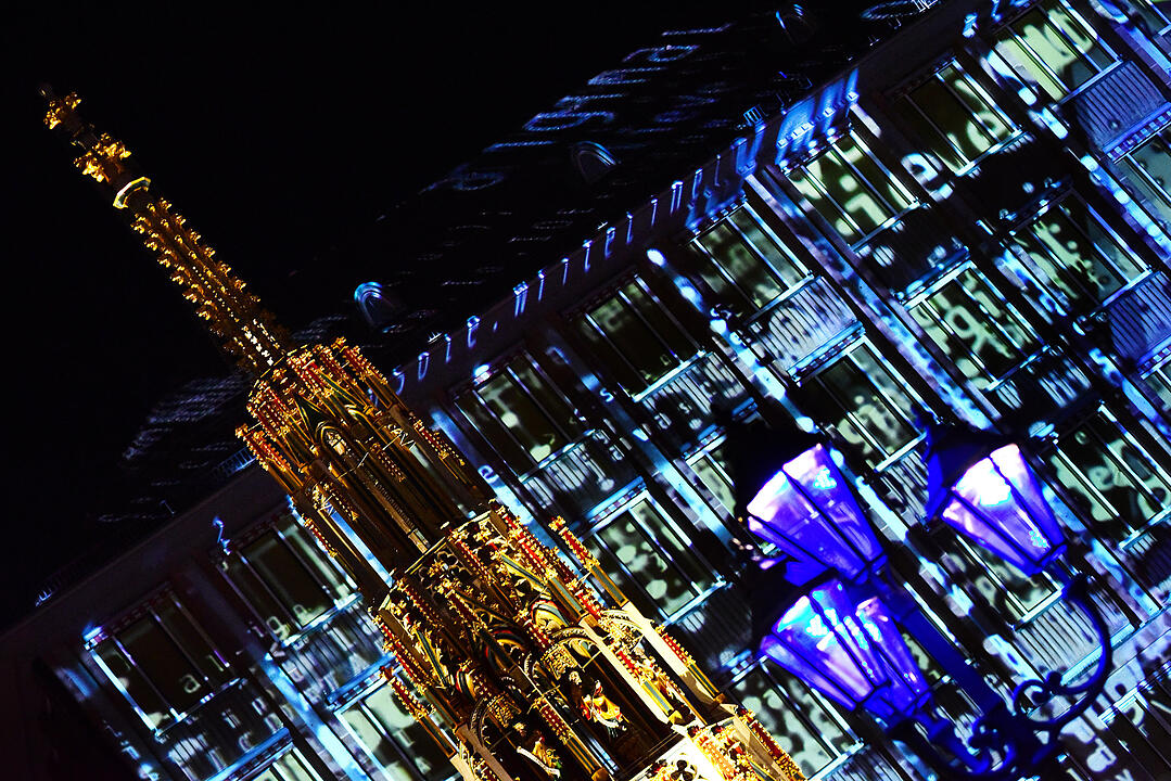 Impressionen der Blauen Nacht 2018 in Nürnberg