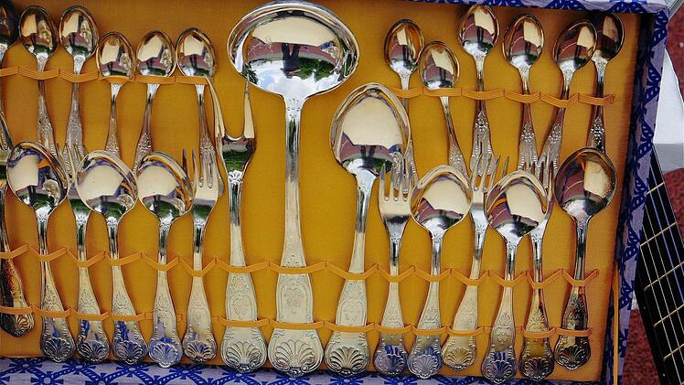 Das Tafelsilber war gut poliert. Foto: Gerd Schaar