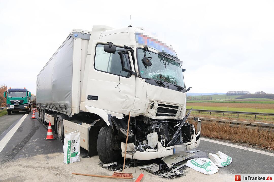 Lkw-Unfall auf A73 bei Buttenheim