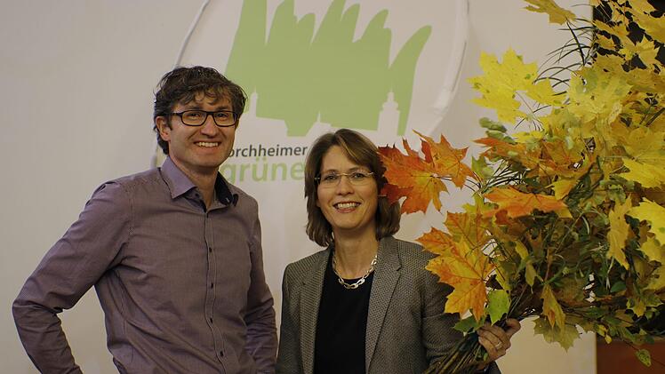 Das  Spitzenduo der Forchheimer Grünen, OB-Kandidatin Annette Prechtel und Steffen Müller-Eichtmayer) Foto: Wolfram Weltzer