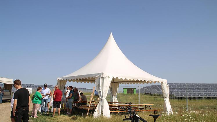 Eröffnung des Solarparks in Ramsthal.