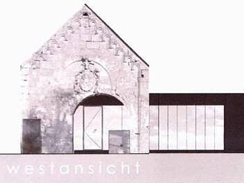 Grafische Darstellung der Katharinenkapelle mit angebautem Dokumentationszentrum, erstellt vom Architekturbüro Schaller