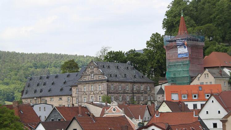 Der Rote Turm prägt das Bild der Kulmbacher Altstadt: Foto: Ronald Rinklef/Archiv