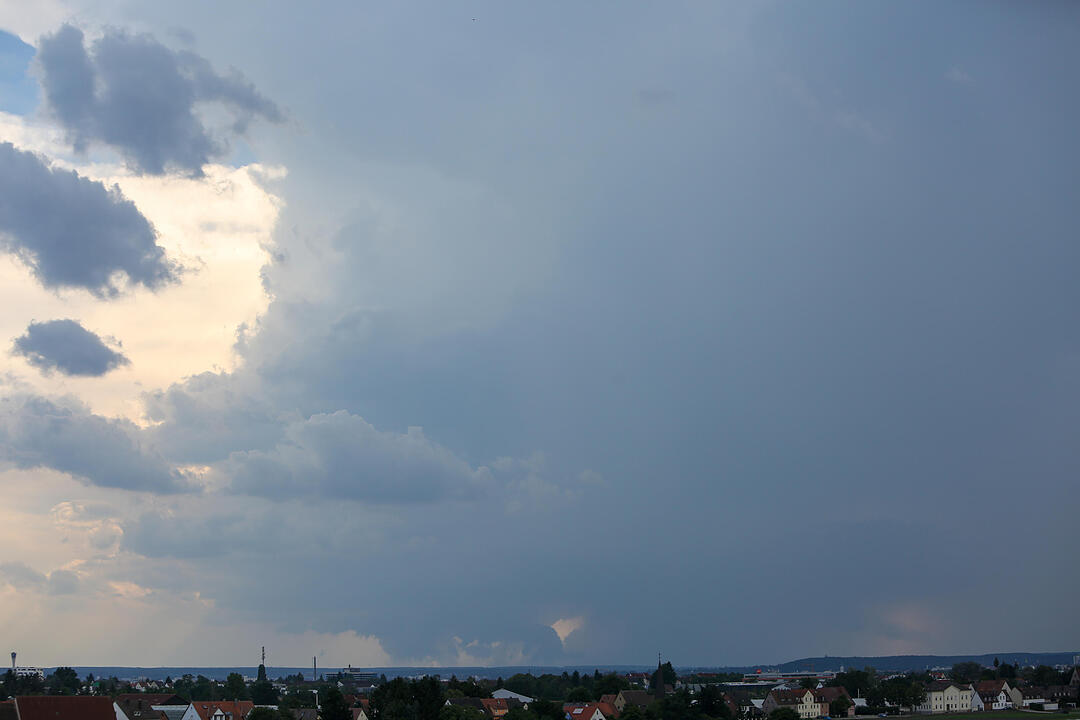 Schweres Unwetter über Mittelfranken