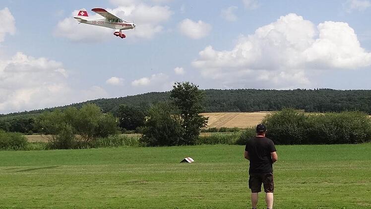 Stefan Werner beim Fliegen.