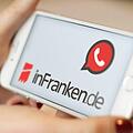 Nachrichten aus Franken direkt aufs Smartphone: Der  kostenlose WhatsApp-Service von inFranken.de machts möglich. Grafik: Micho Haller