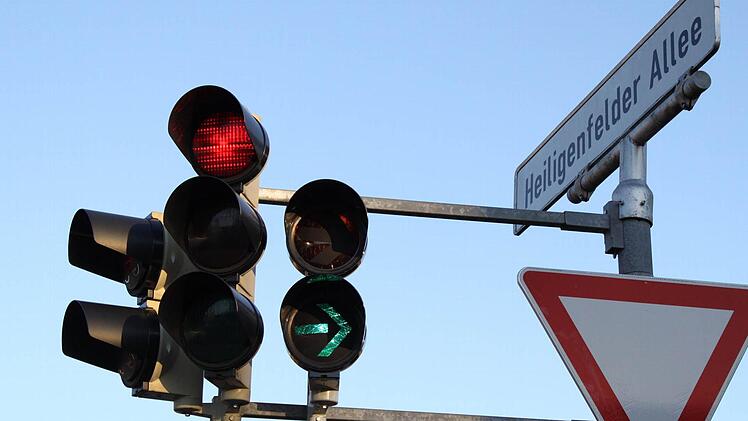 2012 hat es zehn Mal an der Heiligenfelder Allee gekracht. Vier Unfälle gab es dort im vergangenen Jahr. Foto: Carmen Schmitt