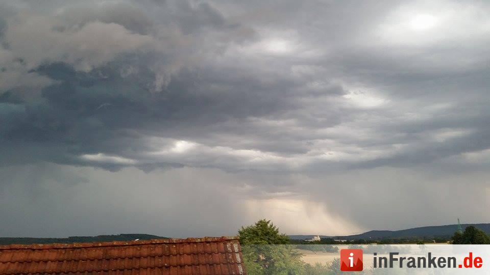 Gewitter in Franken am Mittwoch