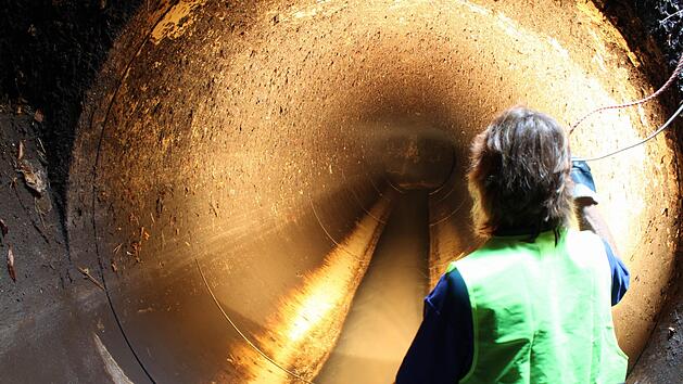 Für einen Anschluss an das Bad Brückenauer Abwassernetz müsste ein neuer Kanal gebaut werden. Foto: Archiv/Ulrike Müller