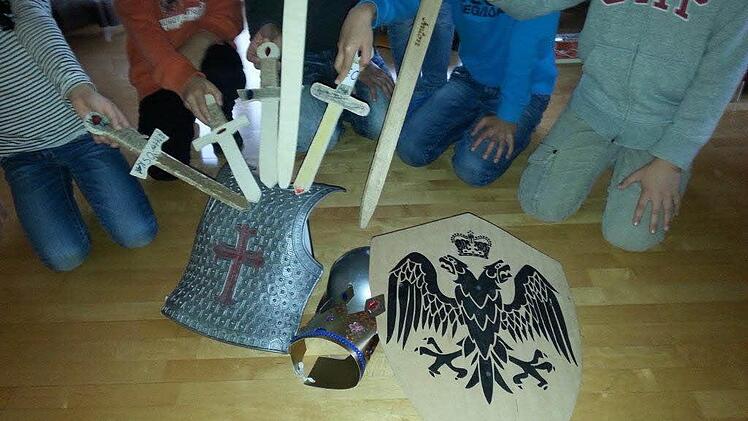 Die Geschichte vom Heiligen Georg stand im Oerlenbacher Pfarrheim im Mittelpunkt. Foto: privat