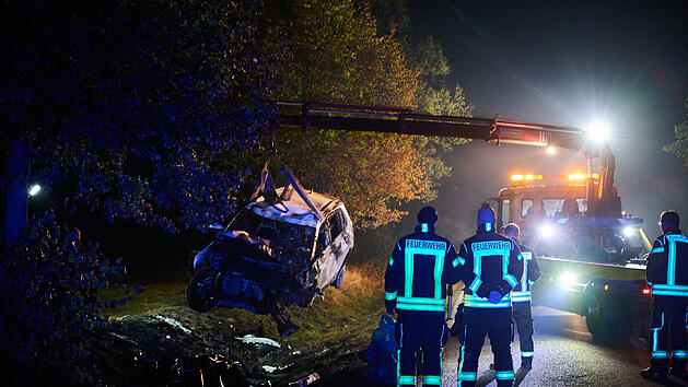 Vier Tote bei Unfall auf Landesstra&szlig;e in Brandenburg