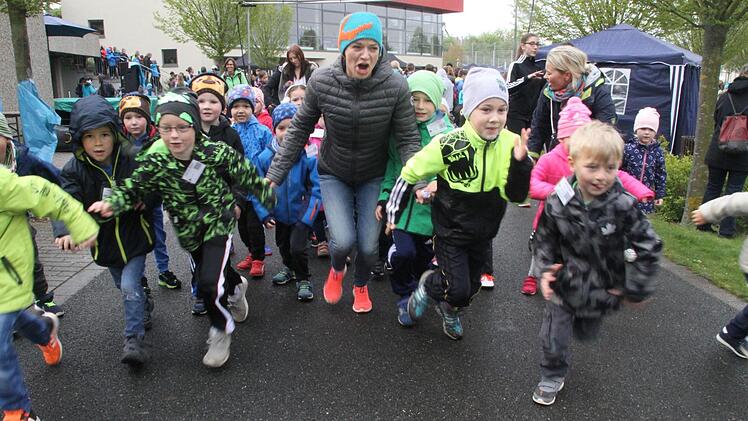 Der Kindergarten St. Martin startete ebenfalls für den guten Zweck.