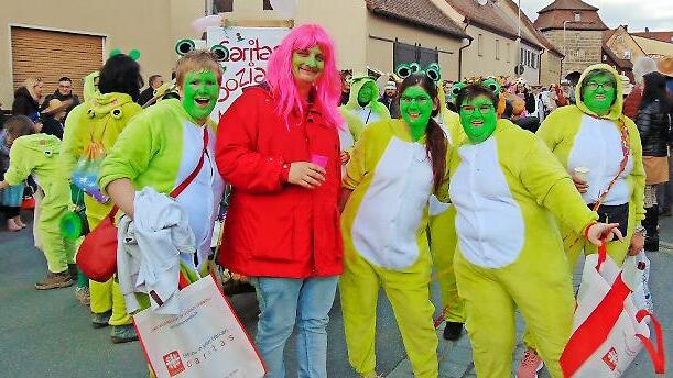 Auch die Caritas Sozialstation Neunkirchen machte Stimmung.