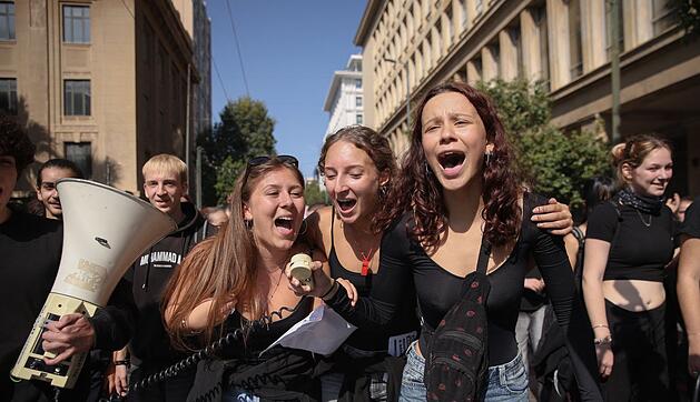 Studentenprotest in Athen