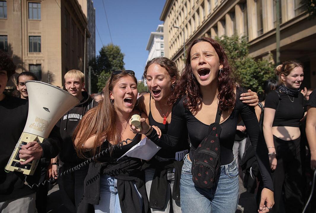 Studentenprotest in Athen