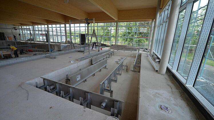 Das künftige Planschbecken für Kinder.Foto: Ronald Rinklef