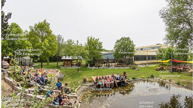 Erstaunlich, was sich im Schulgarten in Ebern so alles findet. Die neue Vogelscheuche ist auf diesem Bild noch nicht zu entdecken. Fotos: FRG/Rudolf Hein/Martin Wolf
