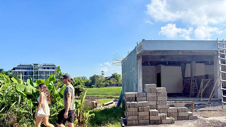 Baustelle auf Bali